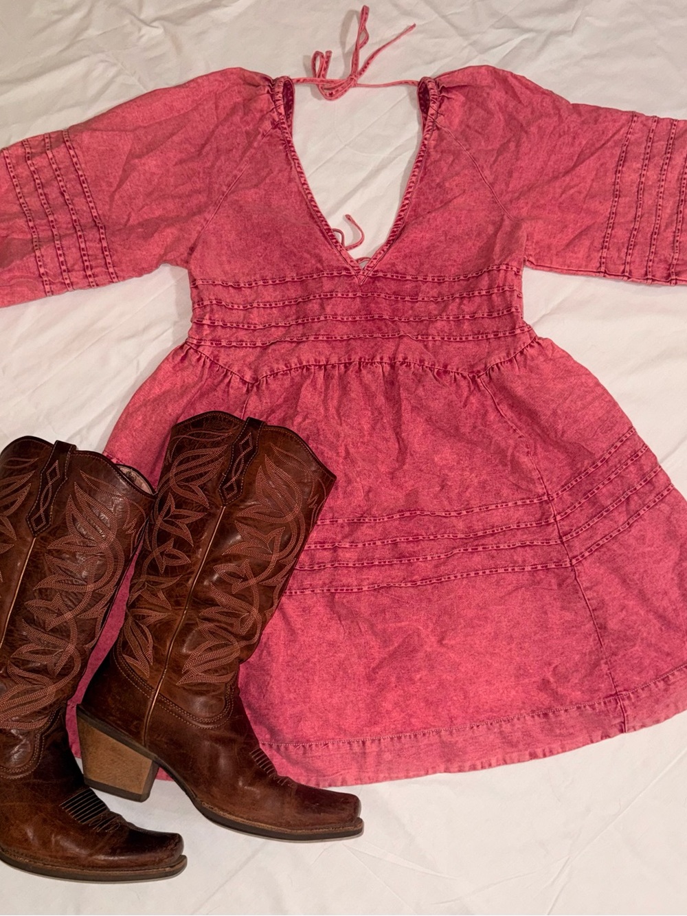 Free People Sweet Surrender Mini Dress in Pink